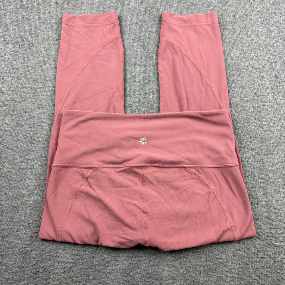 Athleta Women's S Small Pink High Rise 7/8 Leggings Yoga Training RN 54023